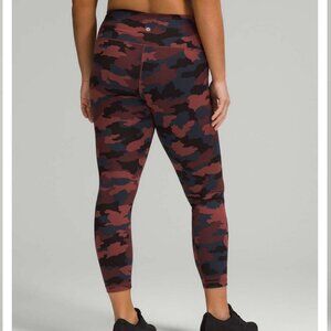 Lululemon Wunder Train High-Rise Tight 25", Heritage 365 Camo Smoky Red